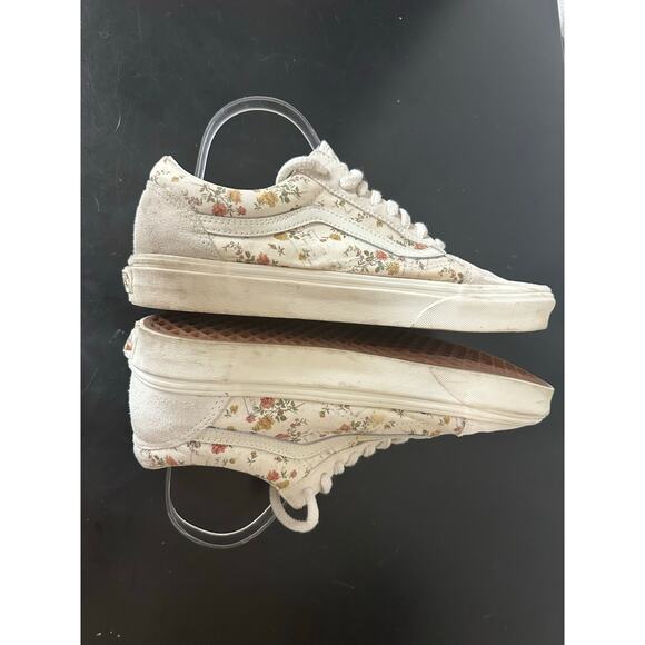 Vans Old Skool Vintage Floral Men 9.5 Women 11 Skater Sneaker Suede Skateboard - Picture 8 of 11